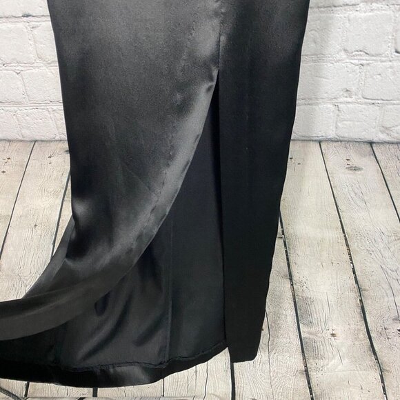 Vtg Jessica McClintock Gunne Sax Black Dress Gown - Picture 5 of 11